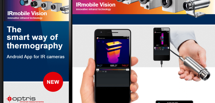 irmobile, Nueva versión de la aplicación móvil para pirómetros y cámaras termográficas de Optris